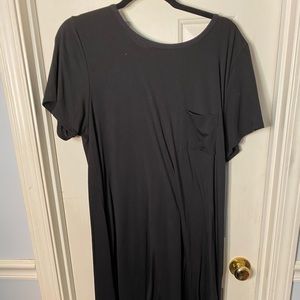 Solid Black LulaRoe Carly Dress